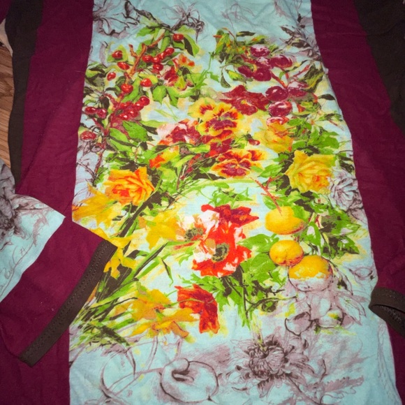 Jean Paul Gaultier Vintage Jersey Knit Sz SM Floral Graphic - Picture 4 of 9